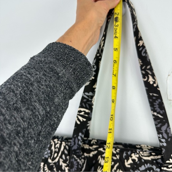 Vera Bradley Paisley Noir Quilted Turlock Tote "Travel Turlock Tote"& Wallet Set - Picture 14 of 14